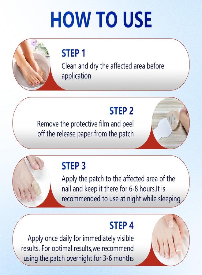 KOSIMI Nail Patches, 8-Hour Overnight Treatment, Fast-Acting Toenail Repair Patches, 21 Patch,for Damaged Nails Foot Nails Repair and Care,Strengthens Brittle Nail (21 Patch*2) - Image 4